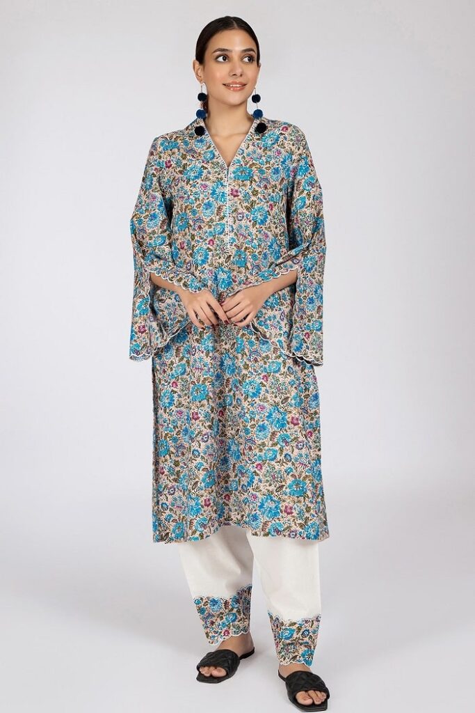 Kayseria Lawn Embroidered Printed