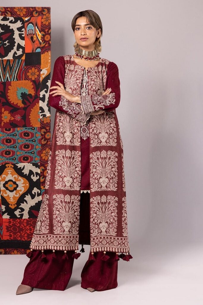 Khaadi Winter Sale Upto 70% off at Red dresses