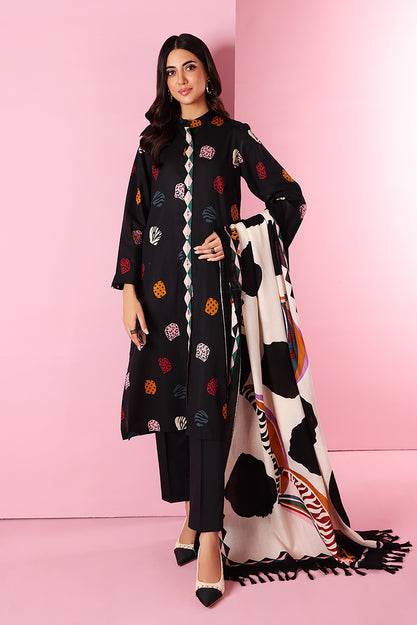 Nishat Linen Winter Sale on Unstitched Black